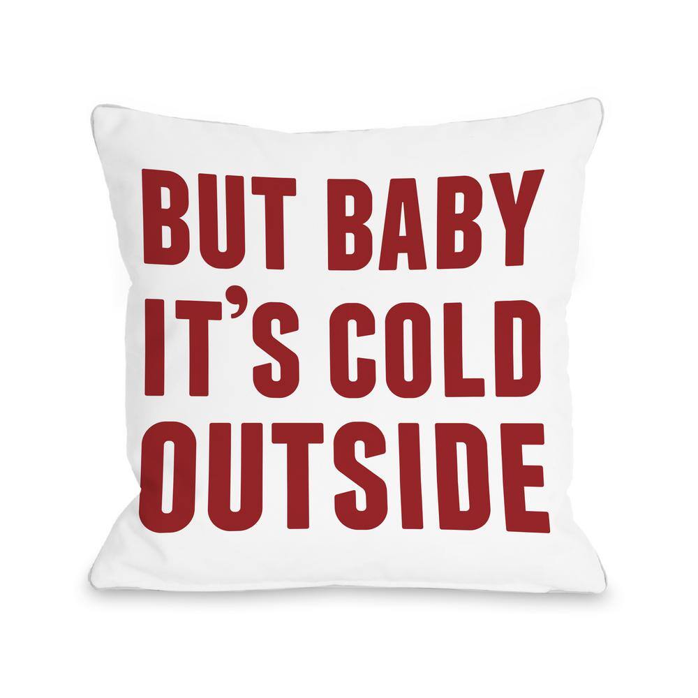Details about HGOD DESIGNS Baby Its Cold Outside Pillow Cover Letters Red Cotton Linen Square Details about HGOD DESIGNS Baby Its Cold Outside Pillow Cover Letters Red Cotton Linen Square