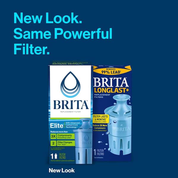 Brita Standard Water Filter Replacements for Pitchers and Dispensers, Lasts  2 Months, Reduces Chlorine Taste and Odor, 6 Count