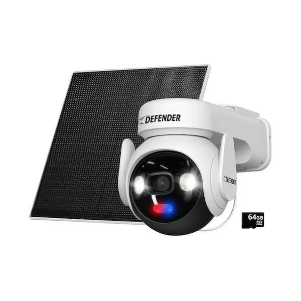 AI Solar Powered 4K Guard Ultra-Charge PTZ Wireless WIFI Security Camera with 24/7 Recording (AOV), 64GB