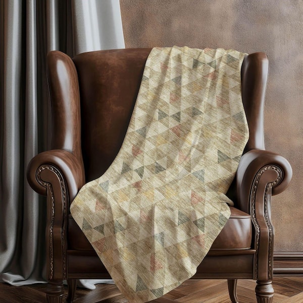 Premium Machine Washable ASB612 Beige 50 in. x 70 in. Sherpa Throw Blanket
