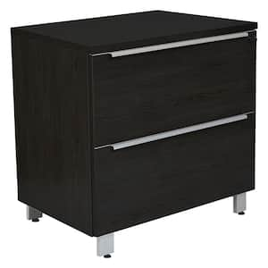 Cali 32 in. W x 20 in. D x 29 in. H Espresso Melamine 2-Drawer Lateral File Cabinet