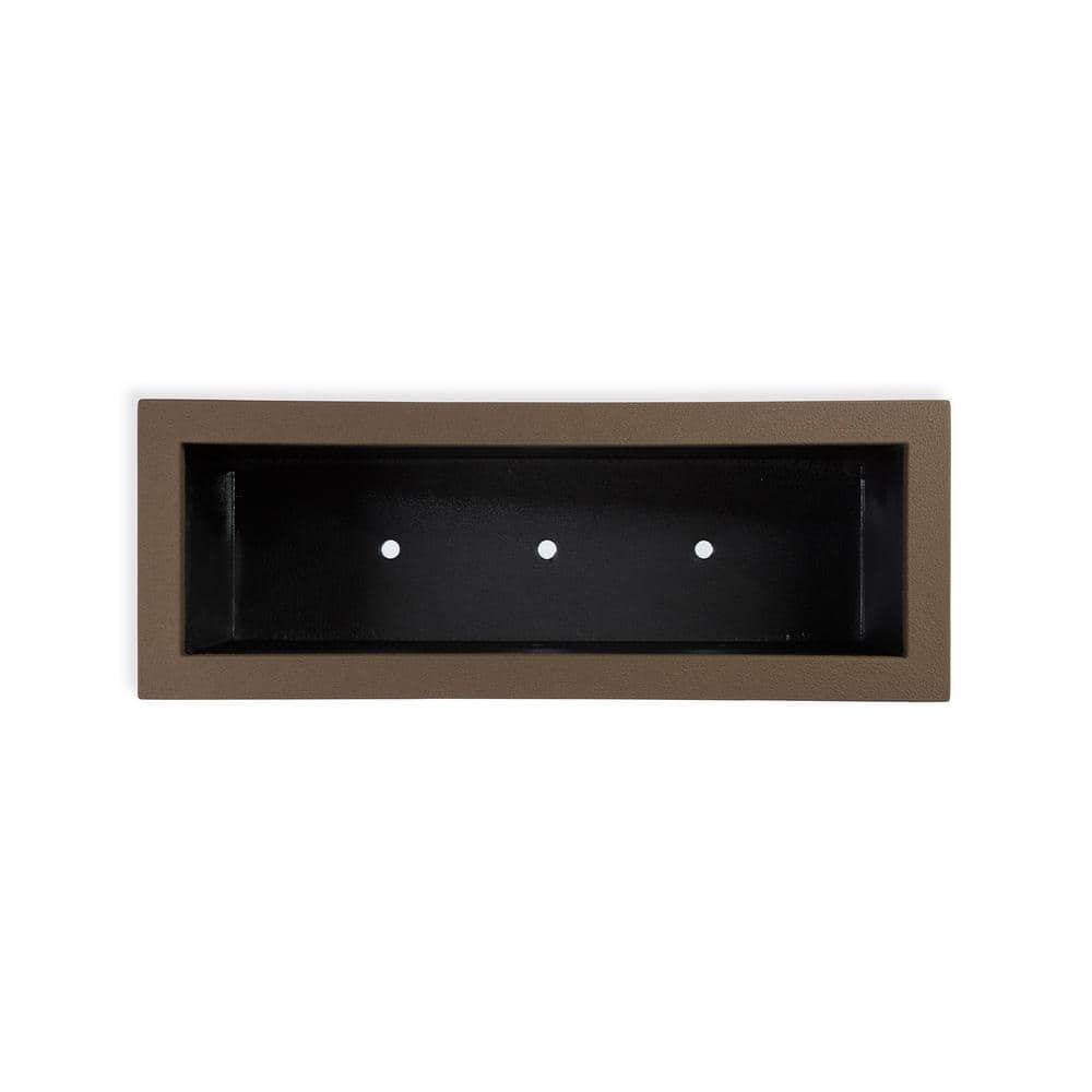 Milan Extra Large Chocolate Brown Polymer Rectangular Planter