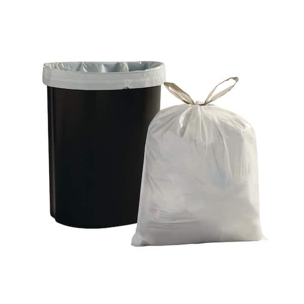 HDX 18 Gal. White Extra Tall Kitchen Drawstring Bags with 20% PCR