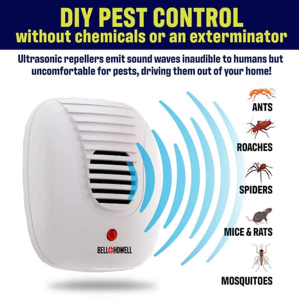 Ultrasonic Pets Control Repeller Anti Mosquito Cockroach Accelerated Insect Kill 
