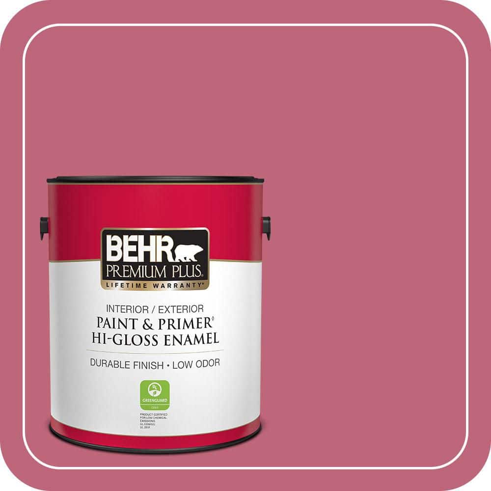 1 gal. #120D-4 Mulberry Hi-Gloss Enamel Interior/Exterior Paint & Primer price history on PriceWatchPro