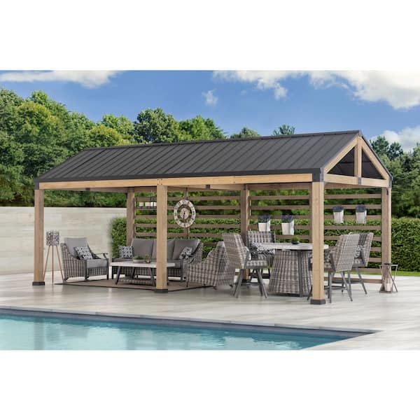 Have a question about Sunjoy Newville 10.1 ft. x 21.6 ft