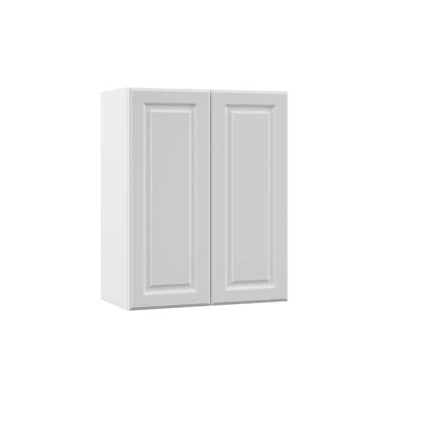 Hampton Bay Designer Series Elgin Assembled 27x24x12 in. Wall Kitchen Cabinet in White