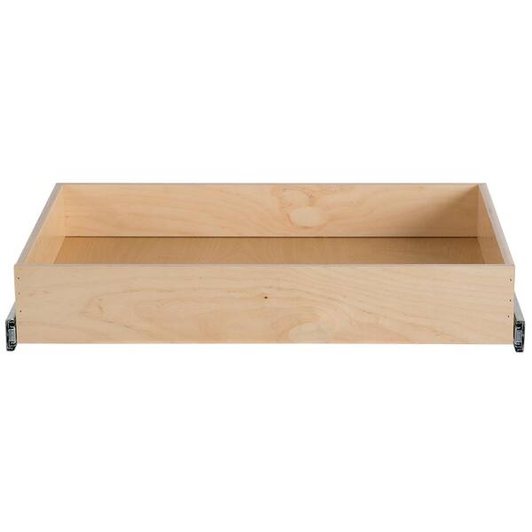 Hampton Bay Cambridge 25.86 in. x 4.33 in. Unfinished Pull Out Plywood Drawer