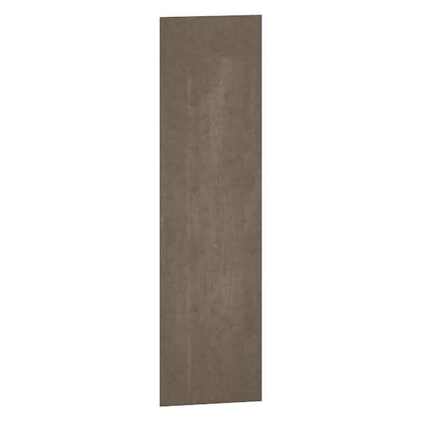 QuickShip Cottage 11.25 in. W x 0.25 in. D x 42 in. H Wall Flush End Panel Skin in Fieldstone