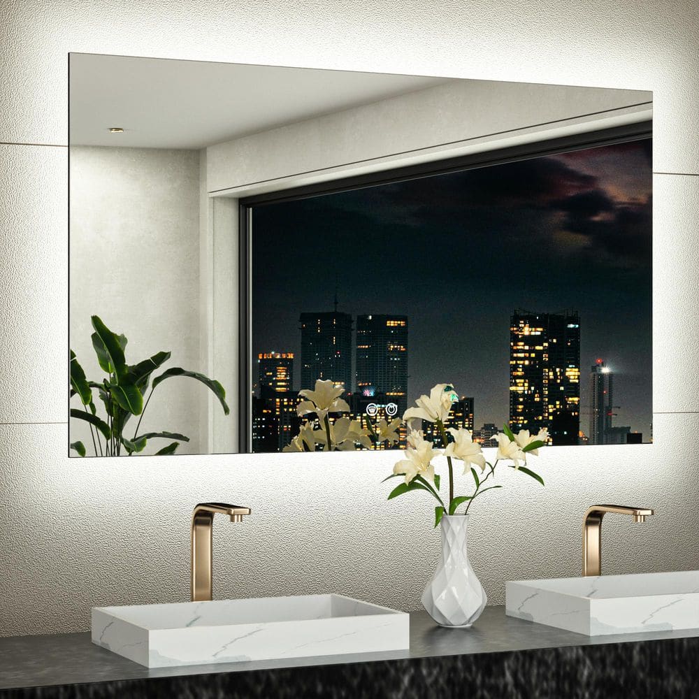 48 in. W x 30 in. H Rectangular Frameless LED Light 3-Color Dimmable Anti-Fog Wall Bathroom Vanity Mirror with Backlit -  KeonJinn, hd-BGSSW-12176