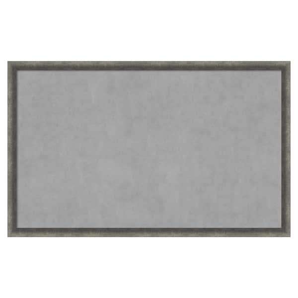 Amanti Art Burnished Concrete Narrow 42 in. x 26 in. Framed Magnetic Board