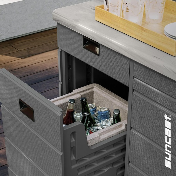 Backyard Oasis Outdoor Bar Insulated Foam Cooler Insert