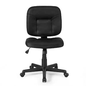 Low-Back Black Mesh Office Chair with Adjustable Height