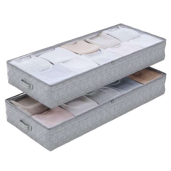 Under Bed Storage Containers Closet Organizers-4 Pack Underbed