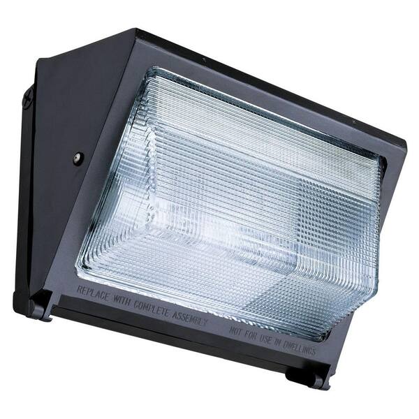 Lithonia Lighting Metal Halide Small Bronze Wall Pack with Glass Lens with Multi-Tap Ballast