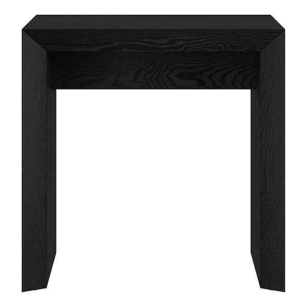 Meyer&Cross Oswin 22 in. Black Grain Rectangular MDF Top End Table