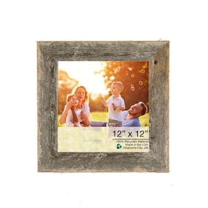 Josephine 12 in. x 12 in. Natural Weathered Gray Picture Frame