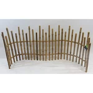 5 ft. L x 2 ft. H Bamboo Picket Fence Rolled Fence