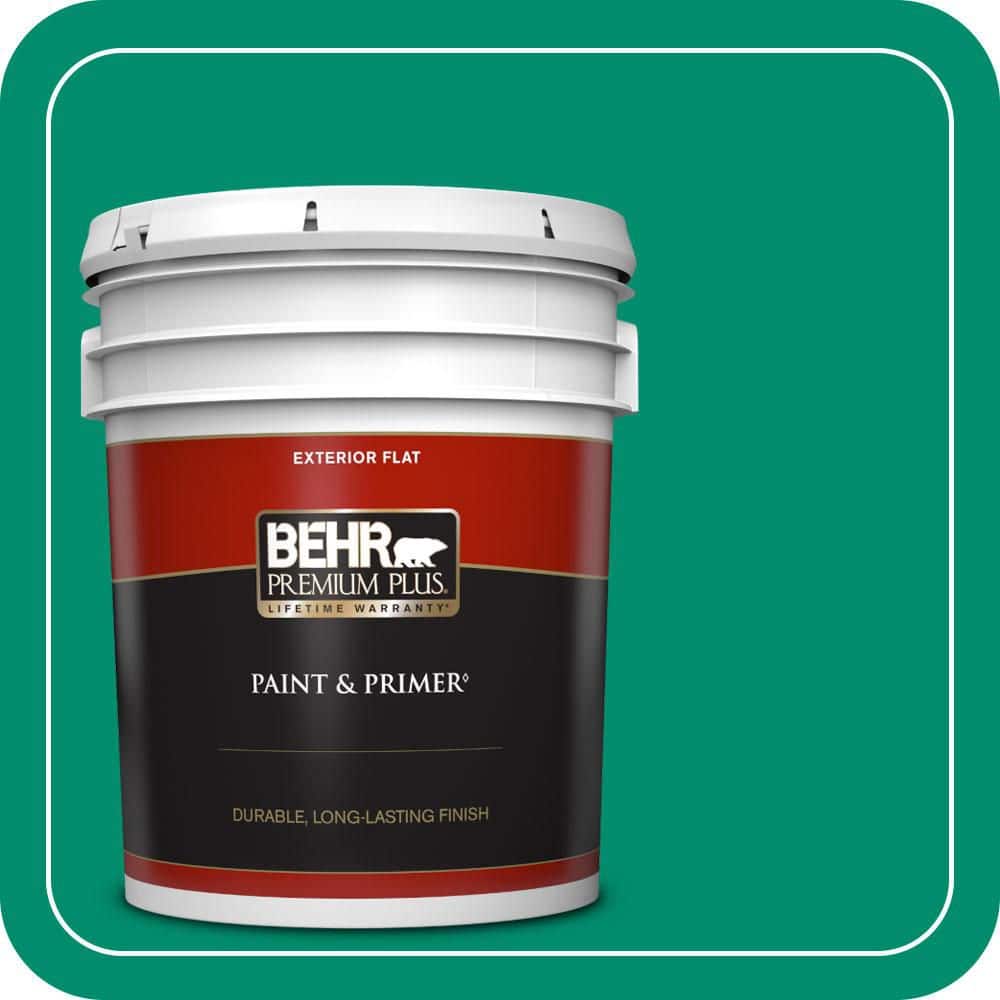 5 gal. #S-G-470 Festive Green Flat Exterior Paint & Primer price history on PriceWatchPro