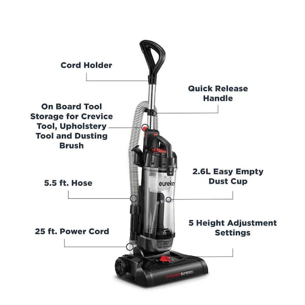 Eureka - PowerSpeed Multi-Surface Upright Bagless Vacuum Cleaner