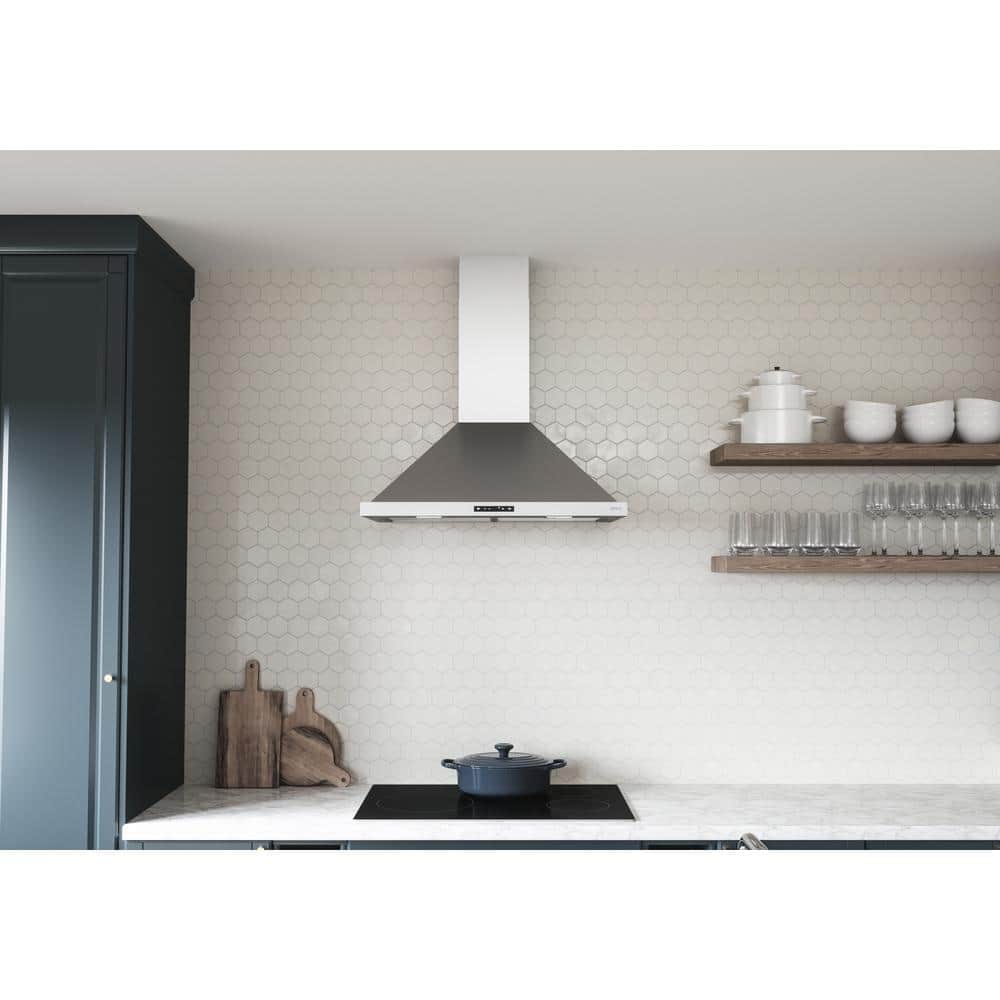 Zephyr 30" Stainless Steel Convertible Wall Mount Range Hood with LED Lighting