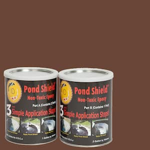 Pond Shield 1.5 gal. Chocolate Brown Non Toxic Epoxy