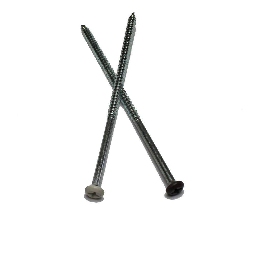 Spectra Metals 5 in. Black Galvanized Steel Gutter Screws and Ferrule