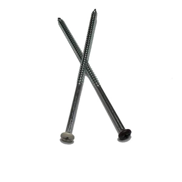 Spectra Pro Select 5 in. Black Galvanized Steel Gutter Screws and Ferrule (10-Pack)