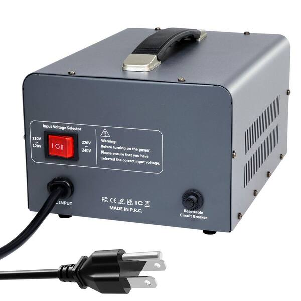 Adrinfly 5000W Voltage Transformer Converter Grey Circuit Breaker