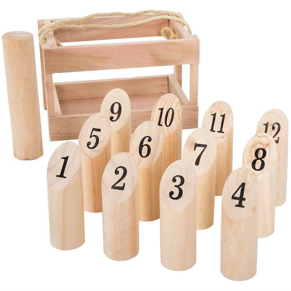 NEW VIKING WOODEN THROWING GAME PARTY GAMES 14 PIECE GIFT 