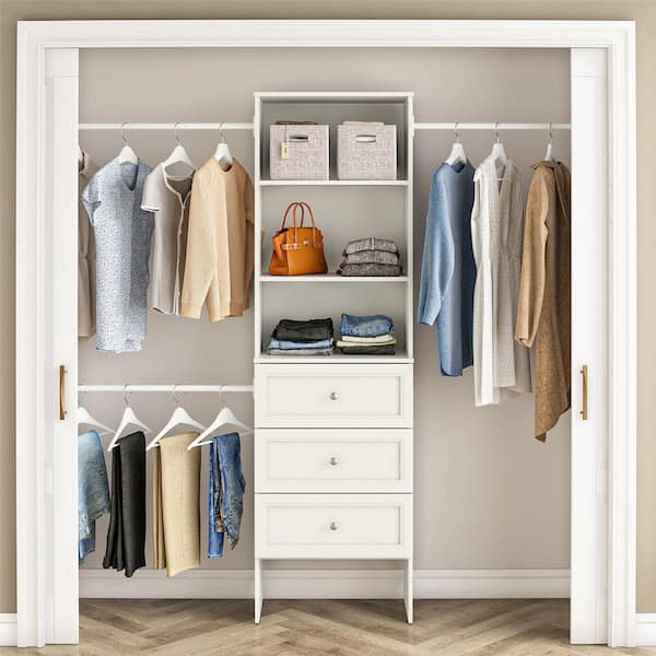 【HPSTR_ CLOSET INT'L】OE101732 シャープ StyleWell Westport 10 in. H x 25 in. W, White, Laminate Board