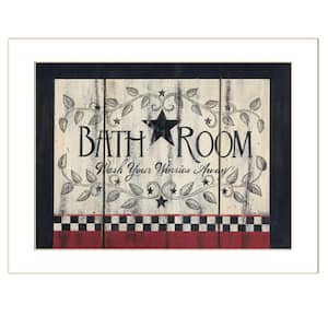 Bathroom 7 by Unknown 1 Piece Framed Graphic Print Typography Art Print 14 in. x 18 in. .