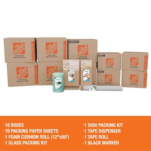 10-Box Kitchen Moving Box Kit
