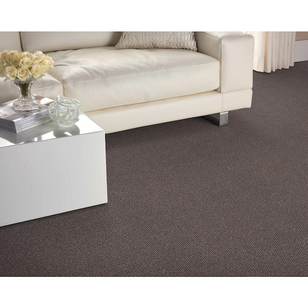 Four Square Graphite 9 ft. x 12 ft. Custom Area Rug with Pad