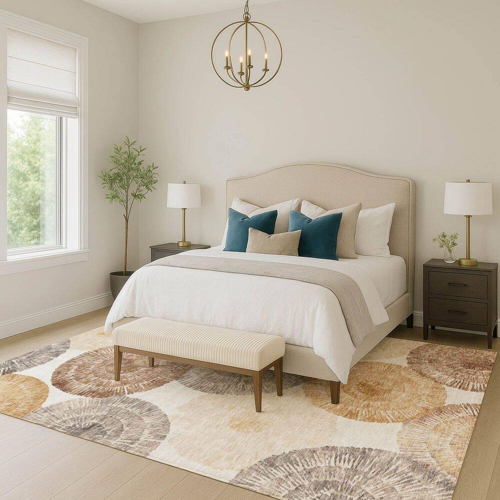 Chantille Machine Washable Indoor/Outdoor Abstract ACN2351 Copper 10 ft. x 14 ft. Area Rug price history on PriceWatchPro