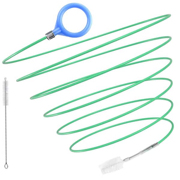 Flexible Drain Cleaning Brush, 120 in. Extra Long Pipe Cleaner for Car Sunroof, Drains, Windshields, Soft Bristles