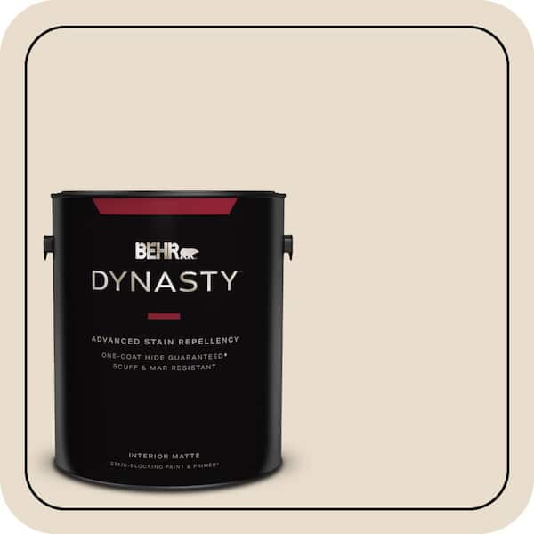 BEHR DYNASTY 1 gal. #23 Antique White Matte Interior Stain-Blocking Paint & Primer