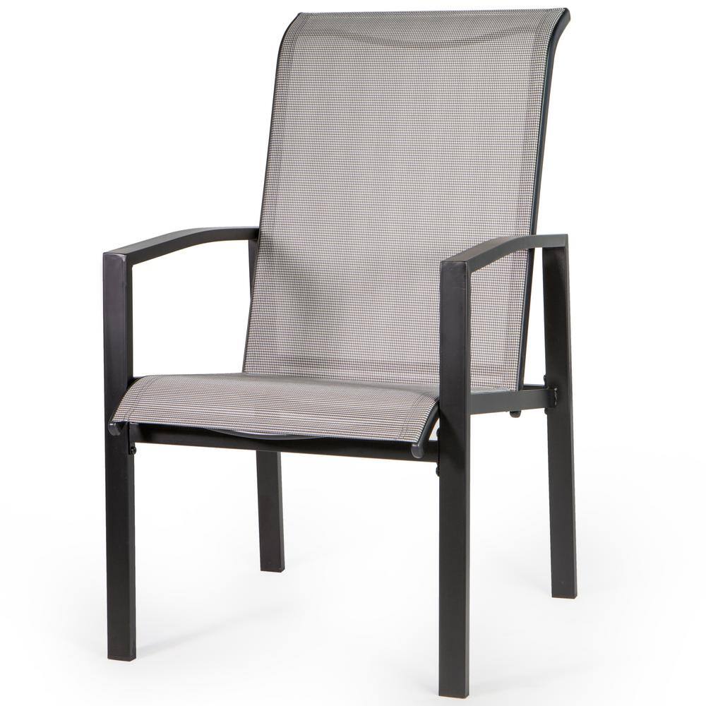 Vienna Gray 5-Piece Outdoor Patio Dining Set with Mesh Chairs