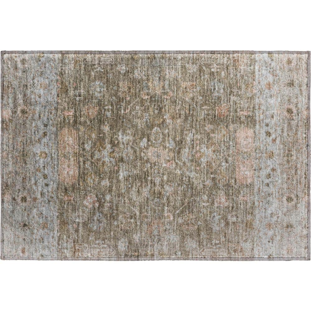 Mayfield Premium Machine Washable Abstract AMF2323 Brown 2 ft. x 3 ft. Accent Rug price history on PriceWatchPro