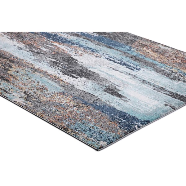 Vintage Collection Victoria Multi 8 ft. x 11 ft. Abstract Area Rug