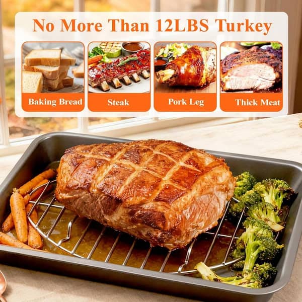 JFVKAF Stainless Steel Oval Roasting Rack Non-Stick Finish Cooling