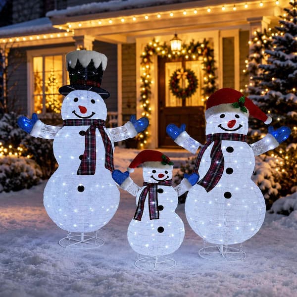 Starfree 47.5 in. 3-Piece Outdoor Christmas Decoration Pop-Up