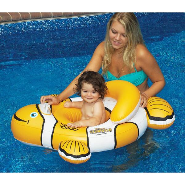 Swimline Clownfish Baby Seat Swimming Pool Float 90254 - The Home Depot