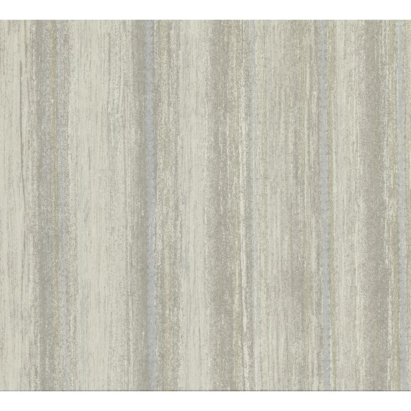 Brewster Zazie Neutral Stripe Texture Wallpaper Sample