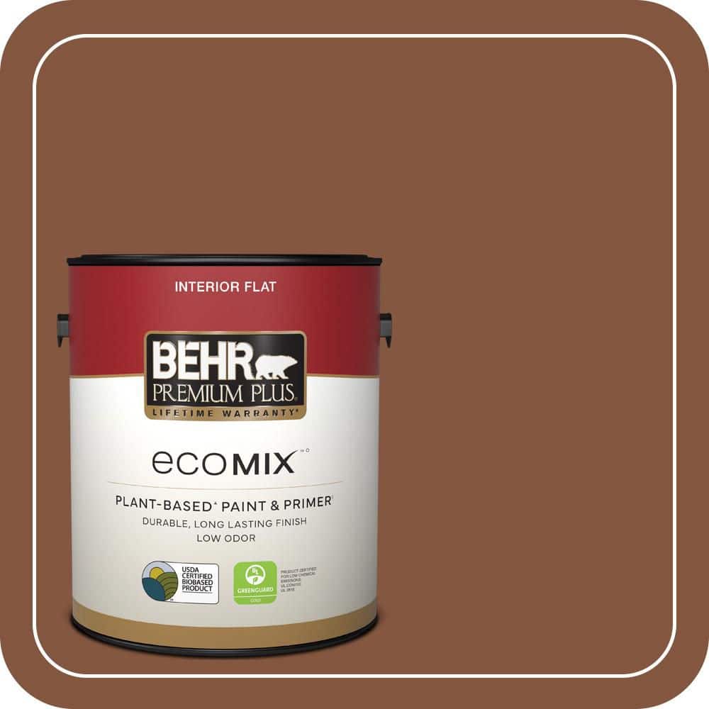 1 gal. #230F-7 Florence Brown Flat EcoMix Plant-Based Interior Paint & Primer price history on PriceWatchPro