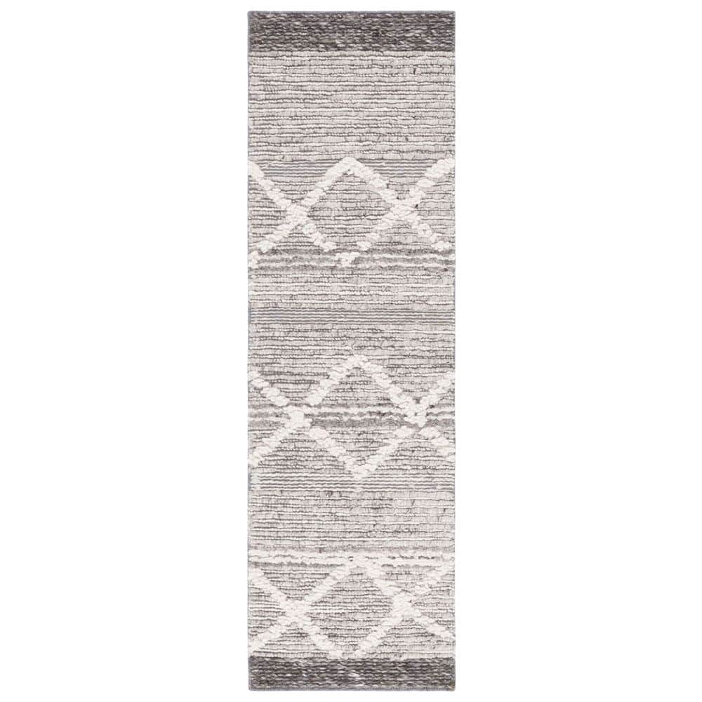 Casablanca 2 ft. x 8 ft. Gray/Ivory Diamond Striped Runner Rug price history on PriceWatchPro