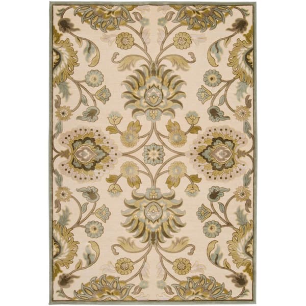 Artistic Weavers Lauren Ivory Viscose and Chenille 9 ft. x 12 ft. Area Rug