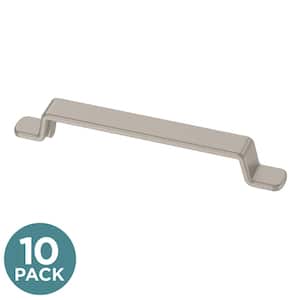 Uniform Bends 5-1/16 in. (128 mm) Modern Satin Nickel Cabinet Pulls (10-pack)