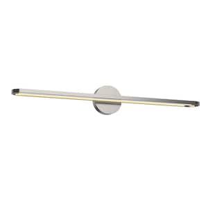 Marlon 36-in 1 Light 30-Watt Brushed Nickel Integrated LED Vanity Light