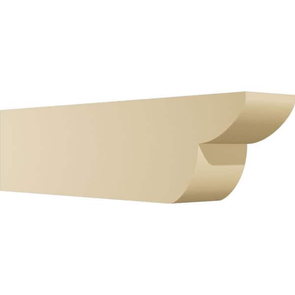 Ekena Millwork Standard Crestline 4 in. W x 6 in. H x 24 in. D Polyurethane Rafter Tail Outlooker